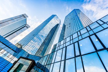 Modern skyscrapers in business district